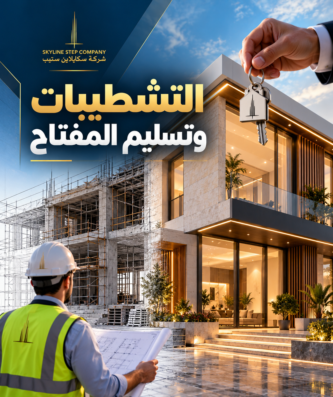 التشطيبات وتسليم المفتاح